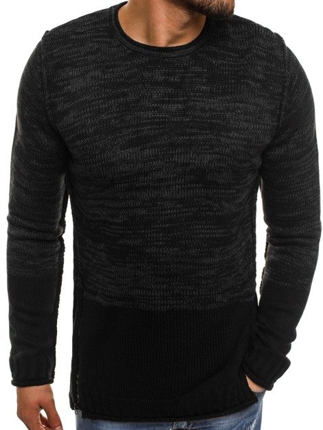 BREEZY B9019S Мъжки пуловер черен