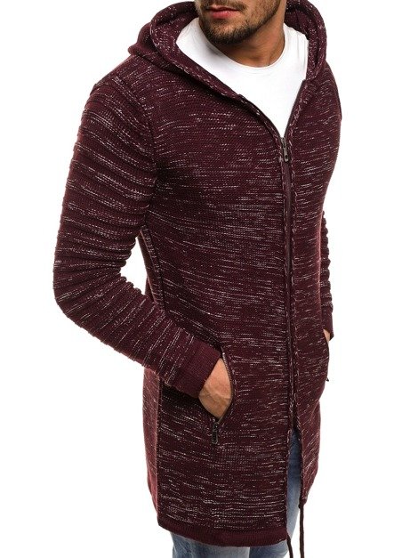 BREEZY B9023S Мъжки пуловер бордо