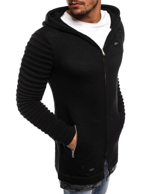 BREEZY B9029S Мъжки пуловер черен