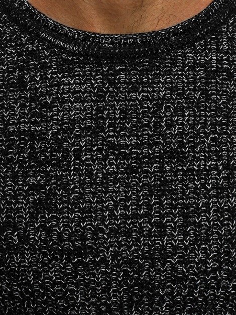 BREEZY B9038S Мъжки пуловер черен