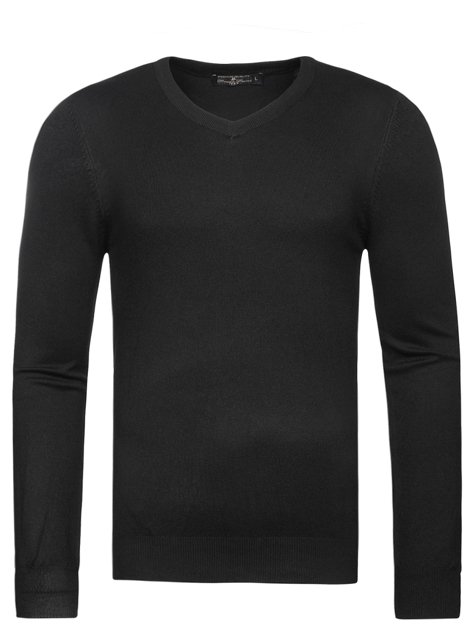 BRUNO LEONI M005 Мъжки пуловер черен