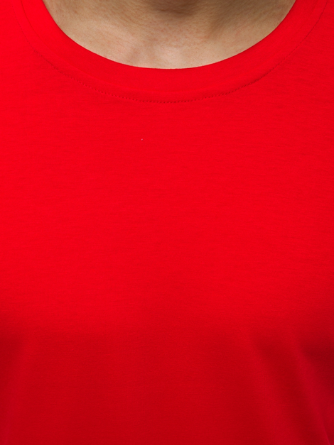 J.STYLE 2088 Мъжка блуза с дълъг ръкав червена