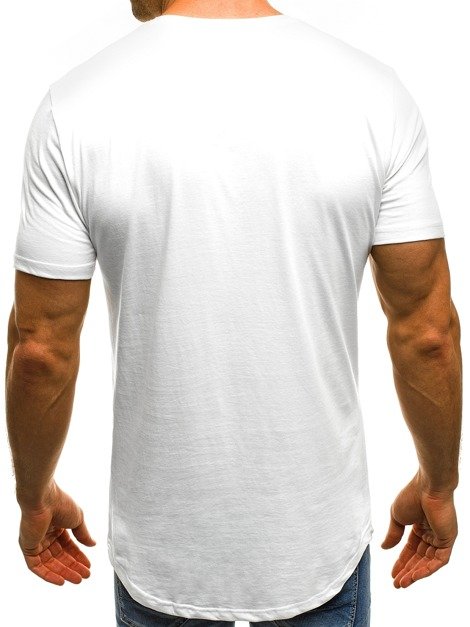 OZONEE B/181054 Мъжка тениска бяла