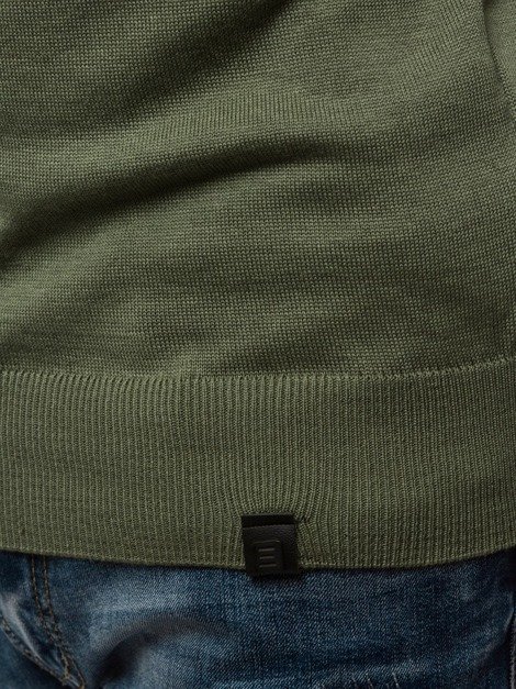 OZONEE B/2390 Мъжки пуловер зелен