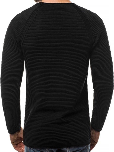OZONEE B/2426 Мъжки пуловер черен