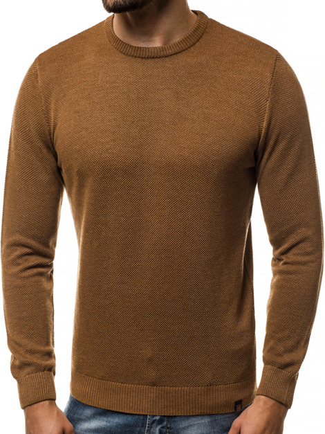 OZONEE B/2433 Мъжки пуловер камел