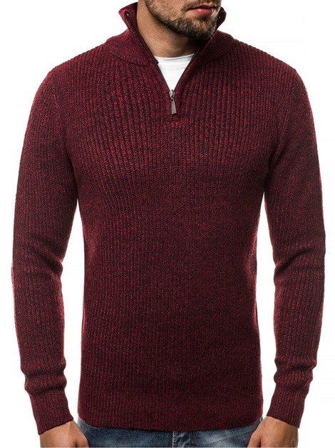 OZONEE HR/1811 Мъжки пуловер бордо