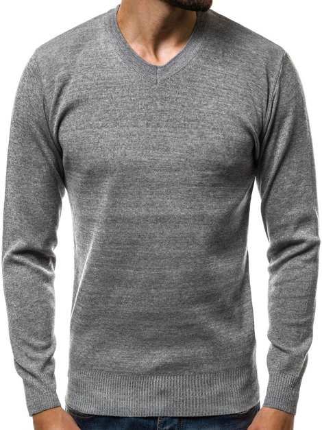 OZONEE HR/1816 Мъжки пуловер сив