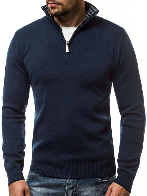 OZONEE HR/1878 Мъжки пуловер тъмносин