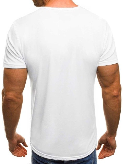 OZONEE JS/SS327 Мъжка тениска бяла
