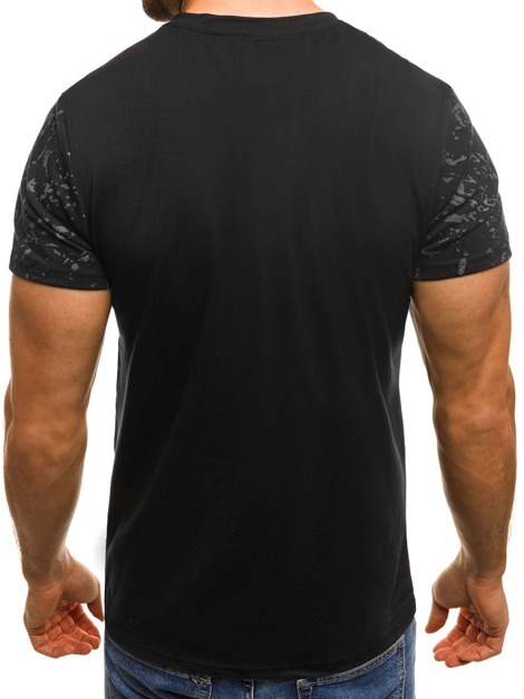 OZONEE JS/SS353 Мъжка тениска черна