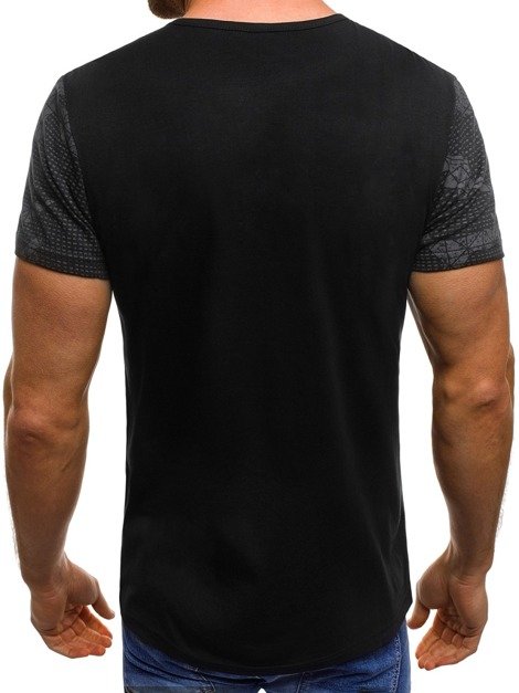 OZONEE JS/SS393 Мъжка тениска черна