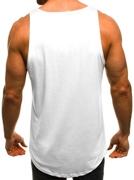 OZONEE MAD/2484 Мъжка тениска бяла