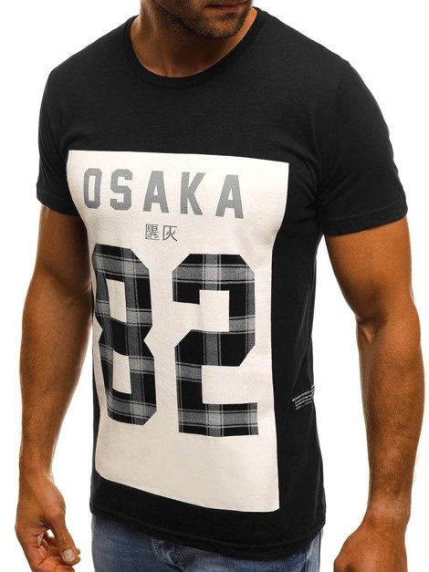 OZONEE MECH/2094 Мъжка тениска черна