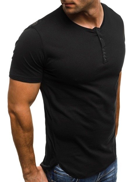 OZONEE O/181157 Мъжка тениска черна
