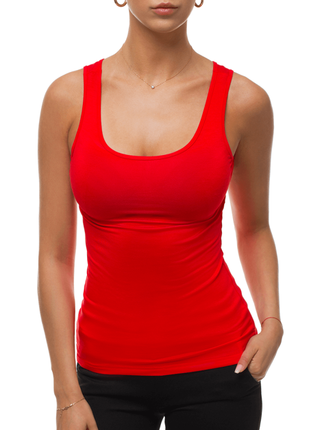 Дамски Тениска без ръкав червен OZONEE BT/71592A
