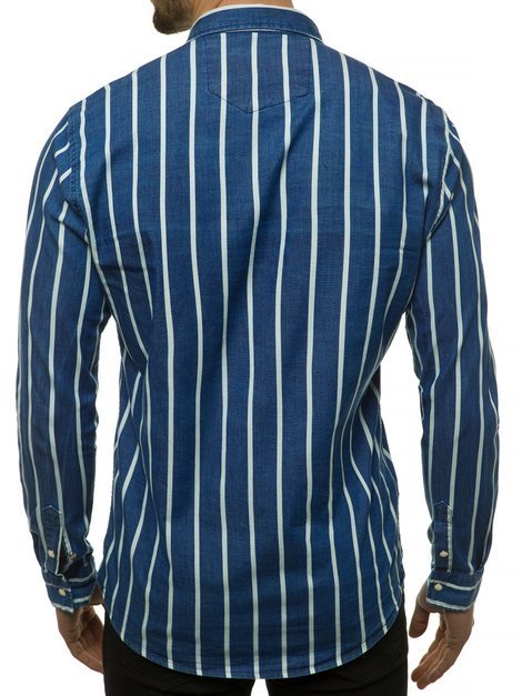 Мъжка риза синя OZONEE R/1494