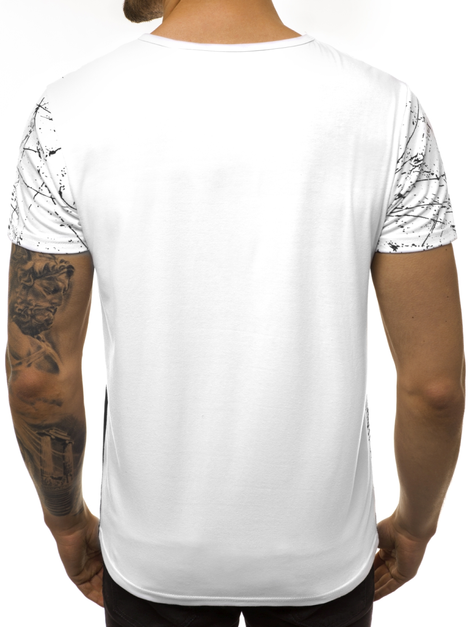 Мъжка тениска бял OZONEE JS/SS10915