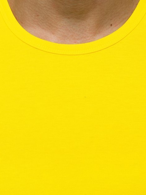 Мъжка тениска жълта OZONEE JS/99001/33