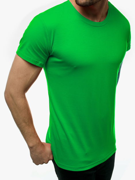 Мъжка тениска зелено OZONEE JS/712005 