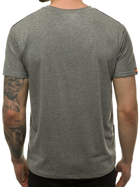 Мъжка тениска сива OZONEE JS/KS2083