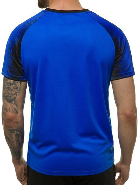 Мъжка тениска синя OZONEE JS/KS2065