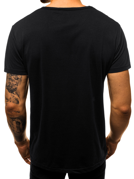 Мъжка тениска черен OZONEE JS/KS1942