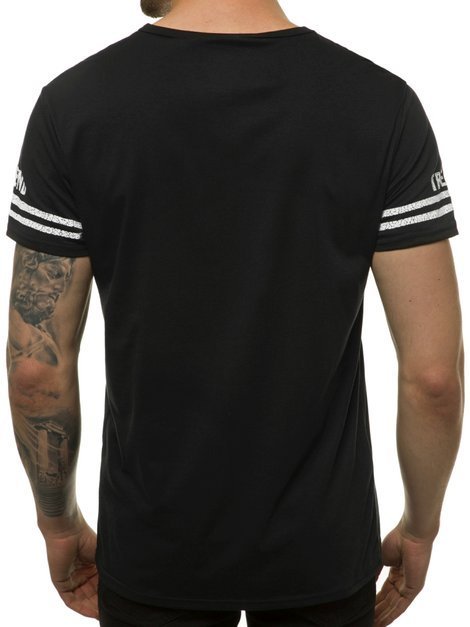 Мъжка тениска черна OZONEE JS/SS10968