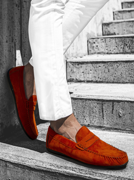 Мъжки обувки SLIP ON оранжево T/125