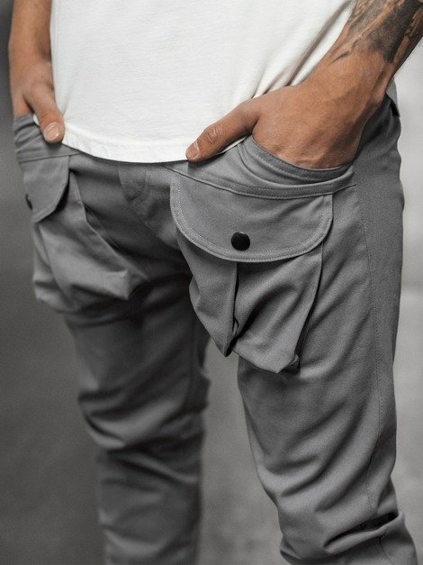 Мъжки панталони jogger сиво OZONEE G/11144