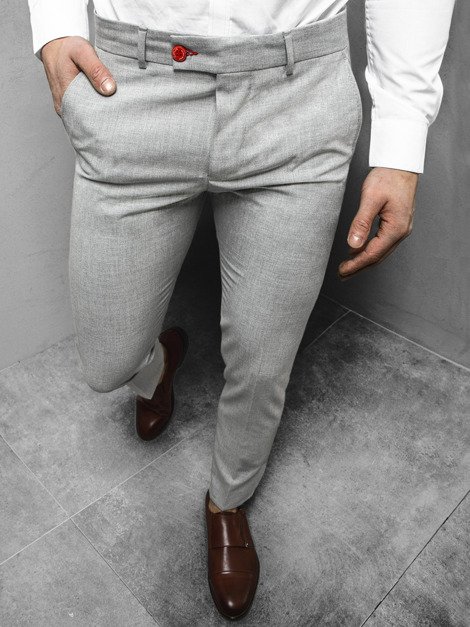 Мъжки панталони сиво OZONEE DJ/5512