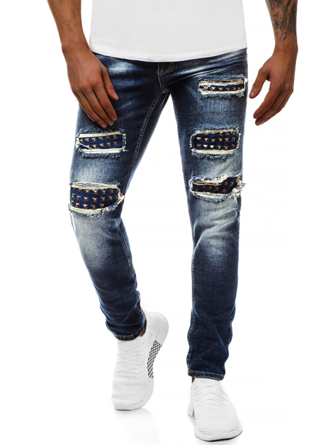 Мъжки панталони синьо OZONEE G/1065
