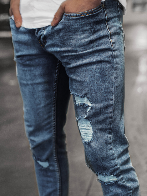 Мъжки панталони синя OZONEE DP/521