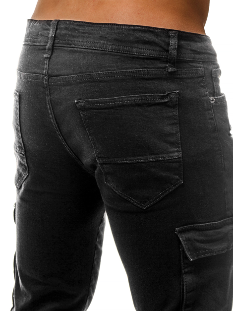 Мъжки панталони черни OZONEE G/1054