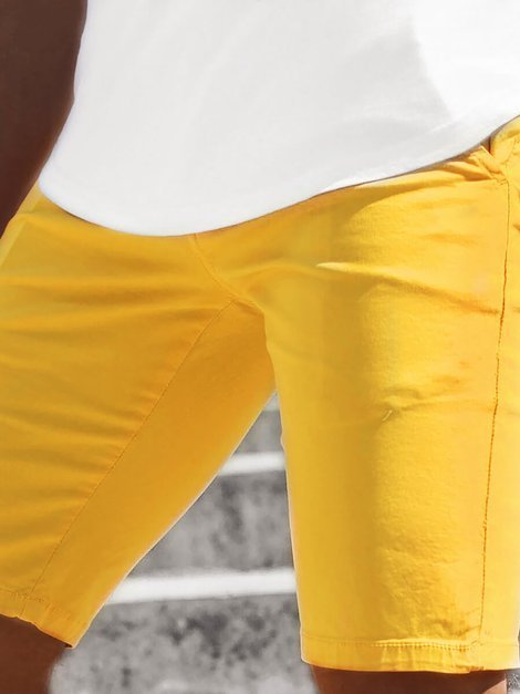 Мъжки панталонки жълто OZONEE JB/JP1142