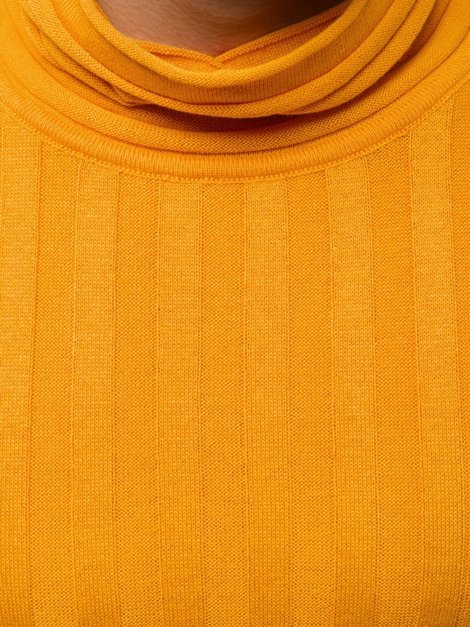 Мъжки пуловер камел OZONEE L/2294Z