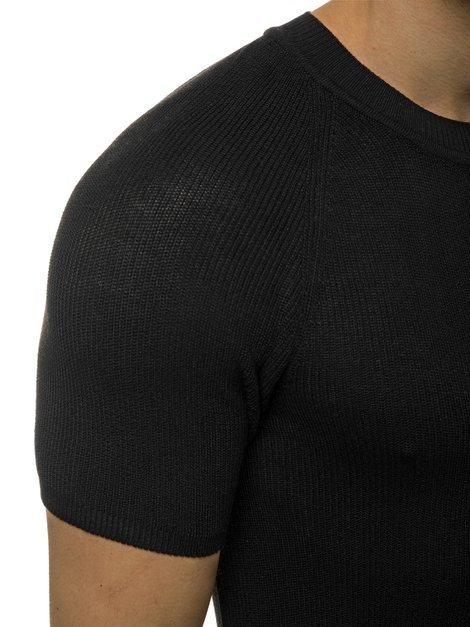 Мъжки пуловер черна OZONEE L/2474