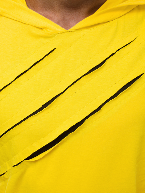 Тениска без ръкав жълто-черно OZONEE O/1254Z