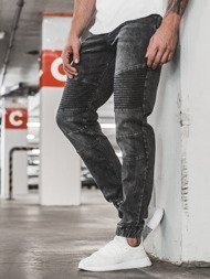 Мъжки панталони JOGGER черни OZONEE RF/HY557/2