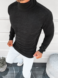 Мъжки пуловер черен OZONEE L/2491