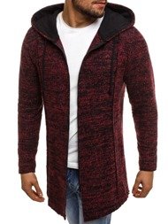 BREEZY 171551 Мъжки пуловер червен