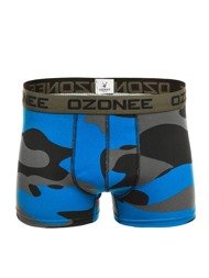 OZONEE 0953 Мъжки боксерки синьо-камуфлажни