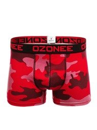 OZONEE 0953 Мъжки боксерки червено-камуфлажни