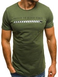 OZONEE B/181000  Мъжка тениска зелена