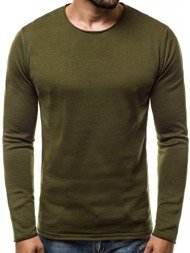 OZONEE B/2097 Мъжки пуловер зелен