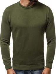 OZONEE B/2433 Мъжки пуловер зелен