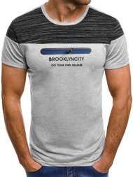 OZONEE JS/SS330 Мъжка тениска сива