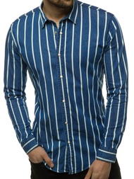 Мъжка риза синя OZONEE R/1494