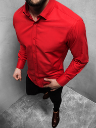Мъжка риза червена OZONEE EP/K08Z