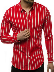 Мъжка риза червена OZONEE R/1494